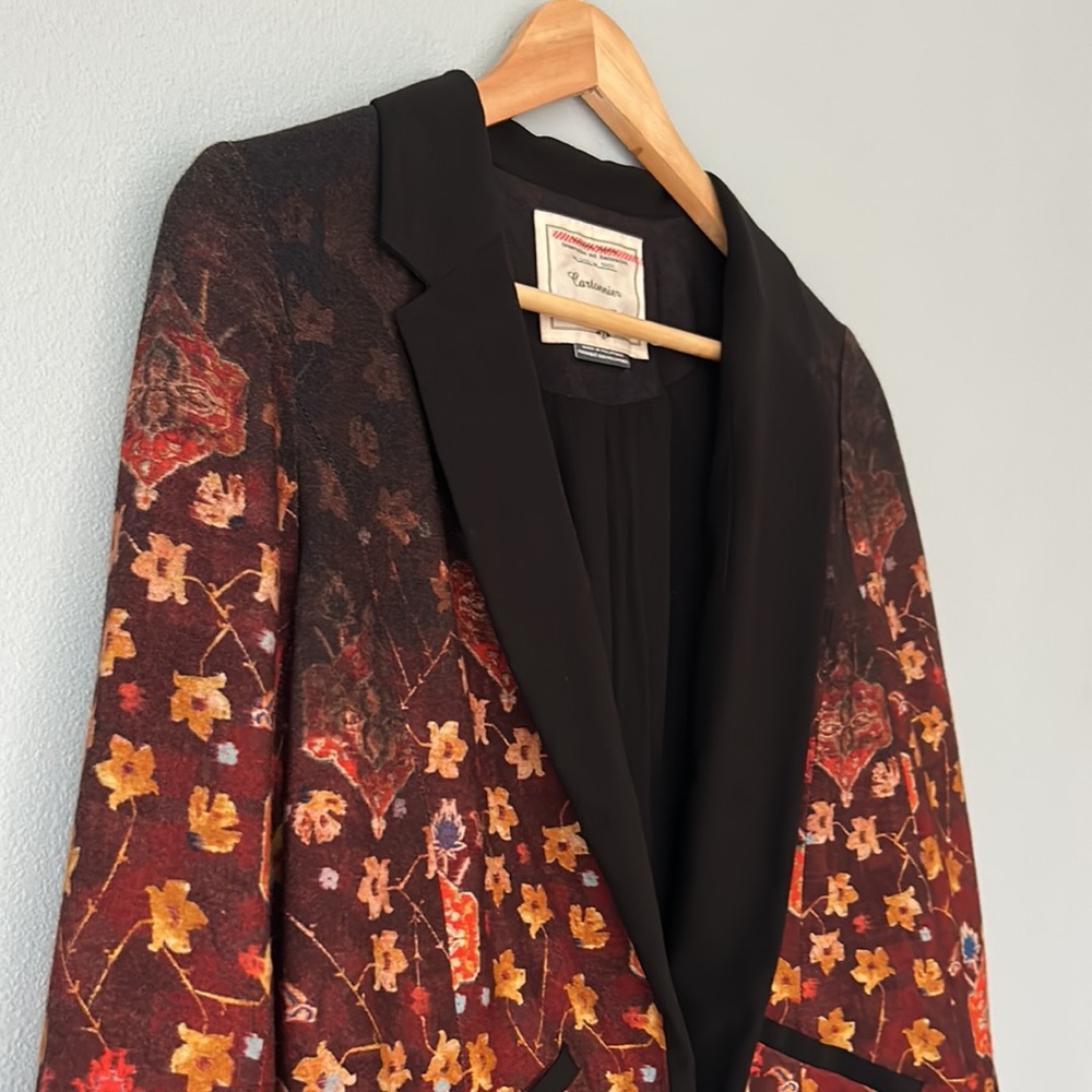 Anthropologie • Cartonnier Telluride Three Quarter Sleeves Ombré Blazer Size 6P - Picture 9 of 17